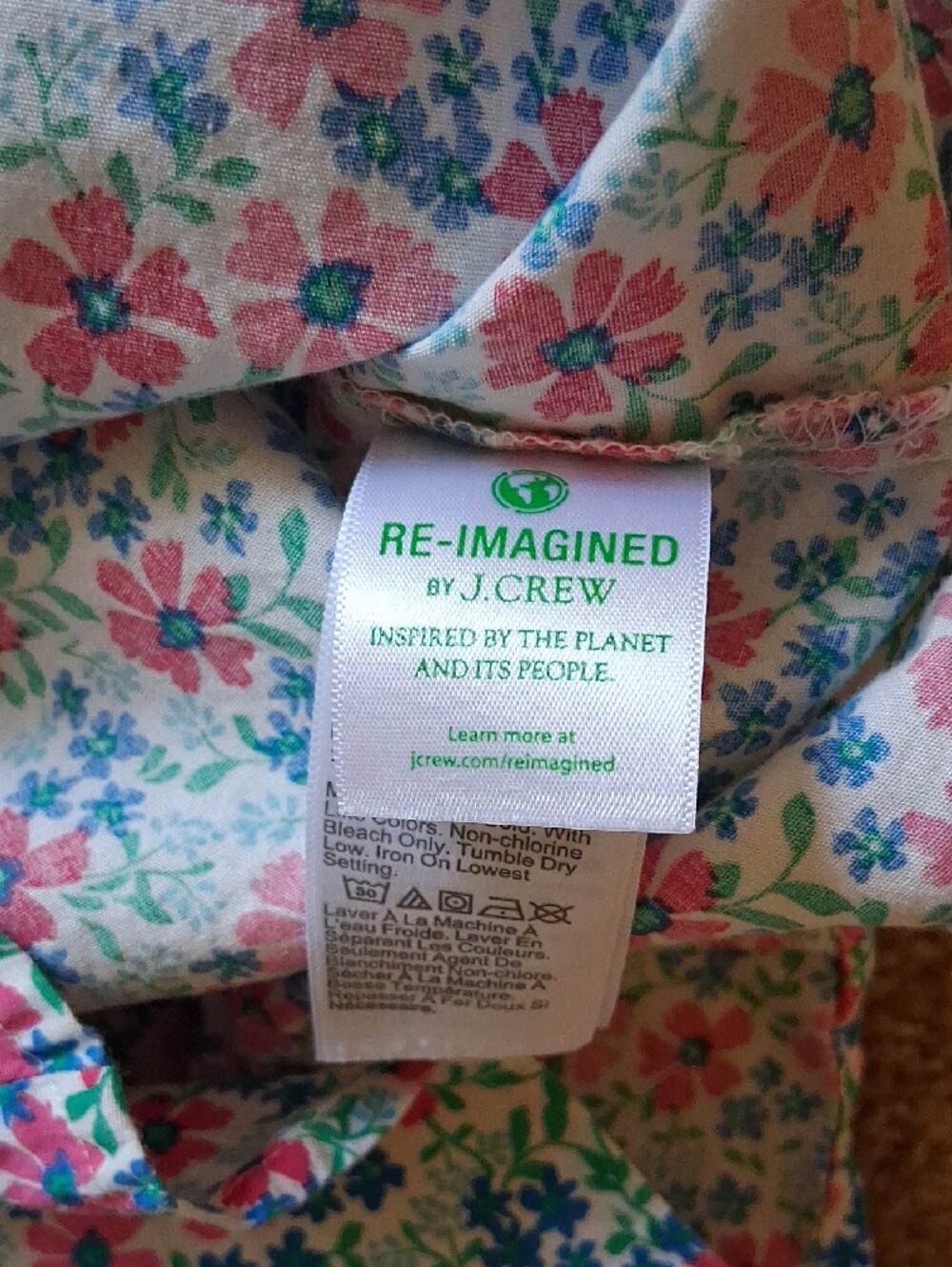 J. Crew Floral Cotton Blend Sleeveless Button-Front Button Down Shirt Top - Picture 6 of 9